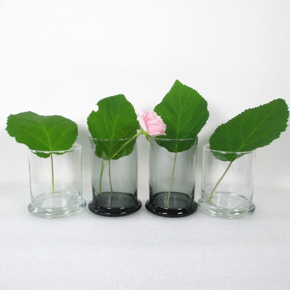 BUNDLE OF 4 HEAVY GLASS CANDLE HOLDERS - Picture 11 of 11